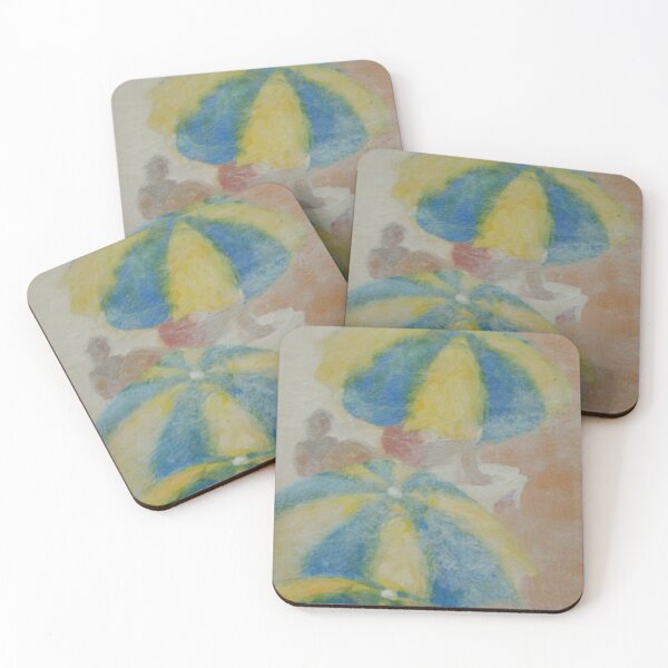 Item preview, Beach Parasols  . Chrisi Milia. Alonissos designed and sold by Christopher Hughes.
