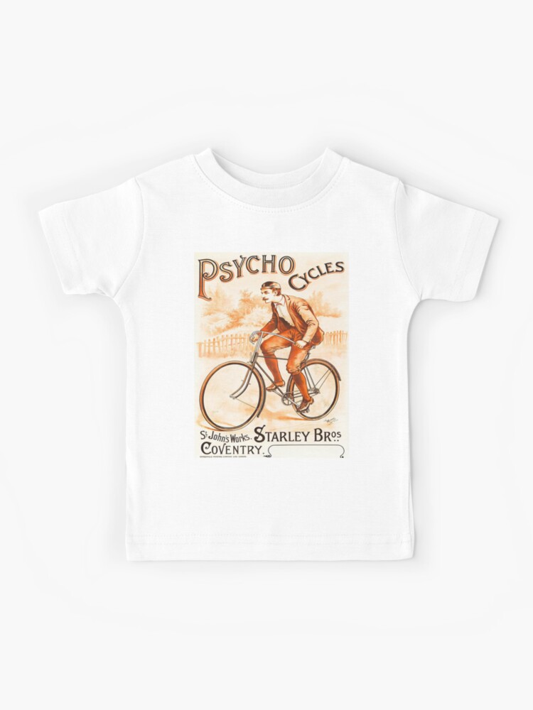 Retro Psycho Cycles vintage bicycle ad | Kids T-Shirt