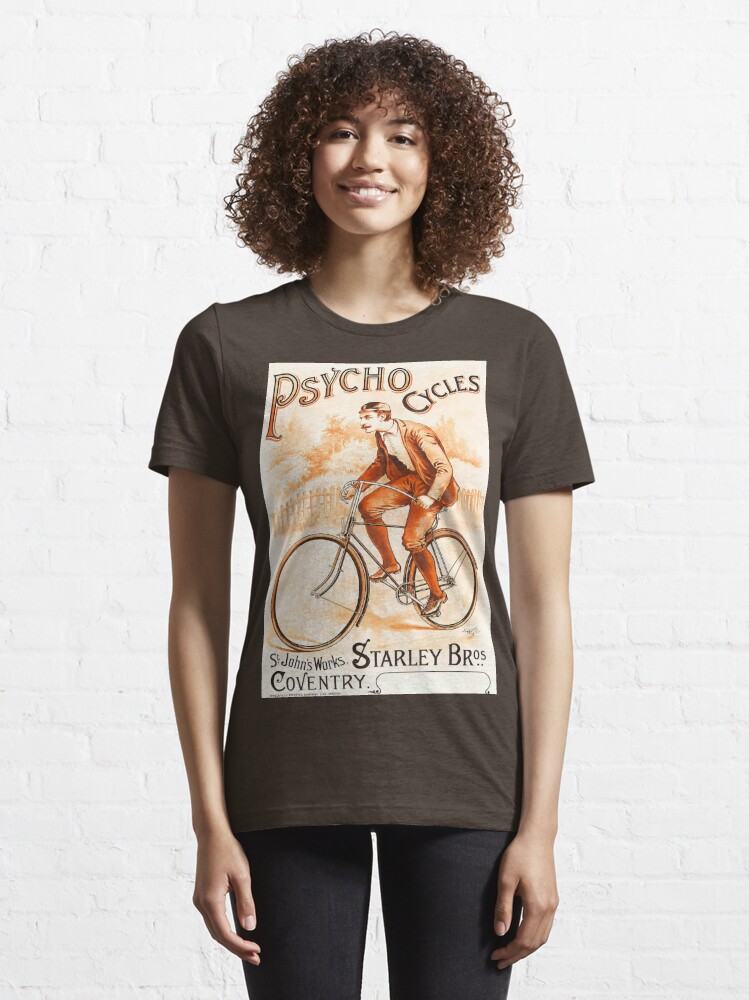 Retro Psycho Cycles vintage bicycle ad | Essential T-Shirt