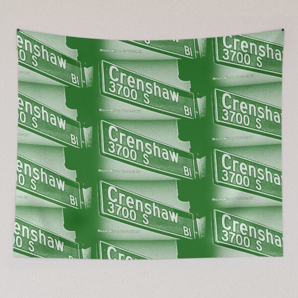Item preview, Crenshaw Boulevard (Green), Los Angeles, California by Mistah Wilson designed and sold by The Street Sign Store.