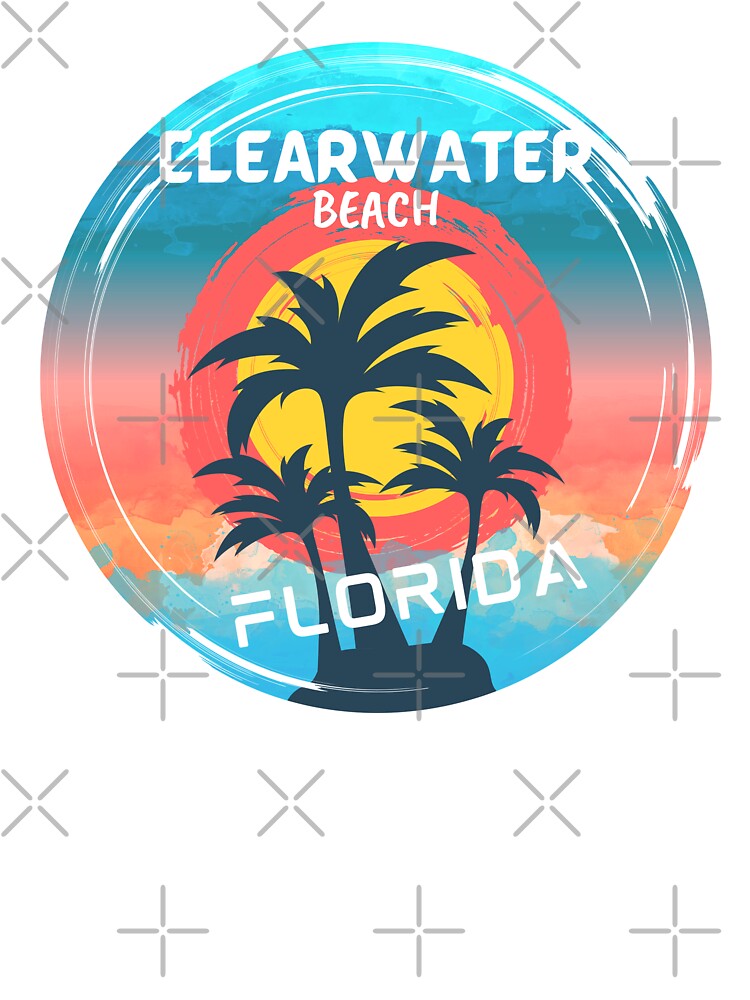 Clearwater Beach Sunset Long T-Shirt for Sale by -Nats-Designs