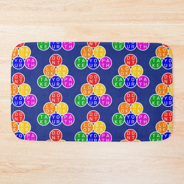 Item preview, Don't look back, take your path - Circles Pyramid - Basic colors rainbow designed and sold by RainbowWordLand.