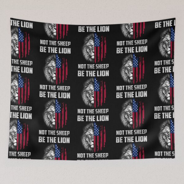 Item preview, Be The Lion Not The Sheep Lion Quotes designed and sold by danielles79.