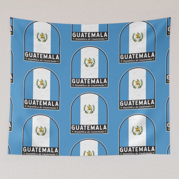 Item preview, Guatemala Flag Emblem Distressed Vintage designed and sold by KrisSidDesigns.