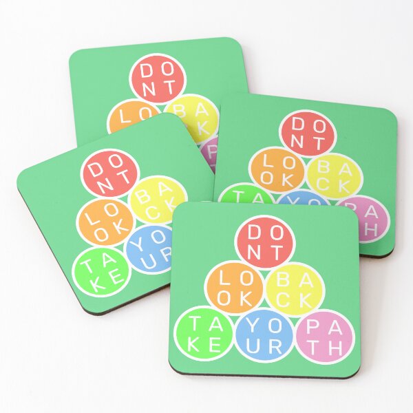 Item preview, Don't look back, take your path - Circles Pyramid - Pastel colors rainbow designed and sold by RainbowWordLand.