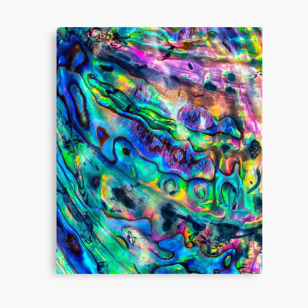 Aperçu de l'œuvre Motif de texture abstrait de coquille d'ormeau de Paua, coquille d'ormeau de Paua polie, fond Haliotis de coquille d'ormeau de Paua multicolore, coquille d'ormeau de Paua en nacre brillante créée et vendue par Trendymotion.