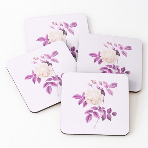 Item preview, White Rose Flower, Alternative Illustration - Pink and White Rose designed and sold by DaphneKstudio .