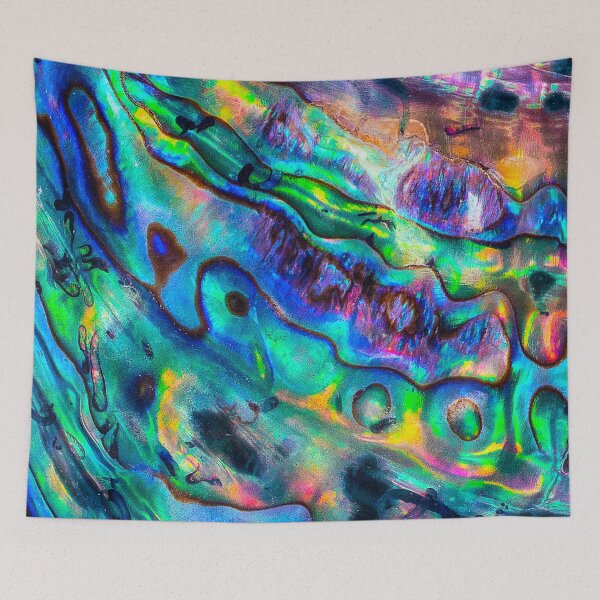 Item preview, Abstract Paua Abalone Shell Texture Pattern, Polished Paua Abalone Shell, Multicolor Paua Abalone Shell Haliotis Background, Shiny Mother Of Pearl Paua Abalone Shell designed and sold by Trendymotion.