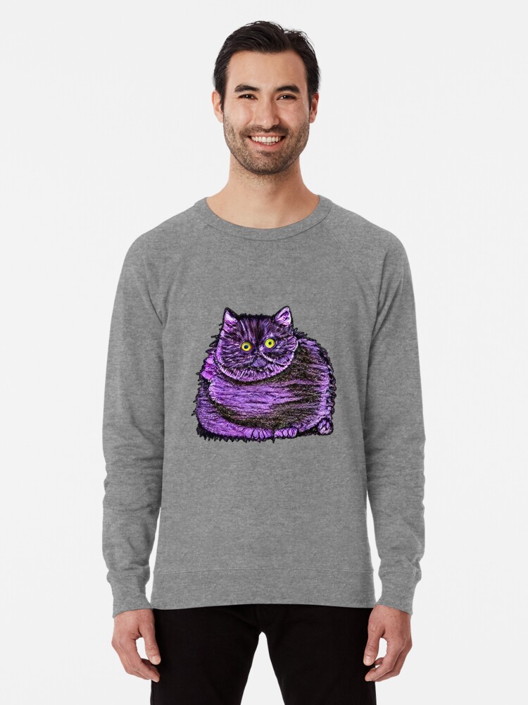 Purple cat sweatshirt 2025