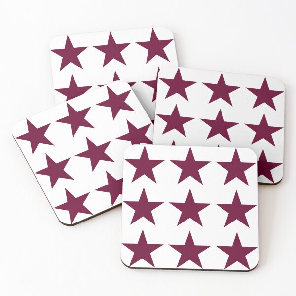 Item preview, Large BURGUNDY Red and WHITE STARS  designed and sold by RachelMacht.