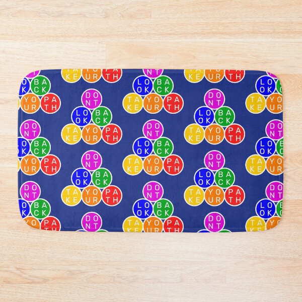 Item preview, Don't look back, take your path - Circles Pyramid - Basic colors rainbow - Violet to red designed and sold by RainbowWordLand.