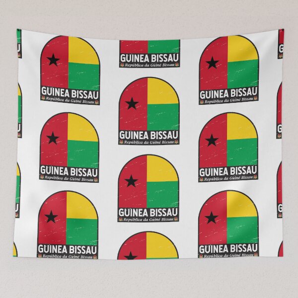 Item preview, Guinea Bissau Flag Emblem Distressed Vintage designed and sold by KrisSidDesigns.