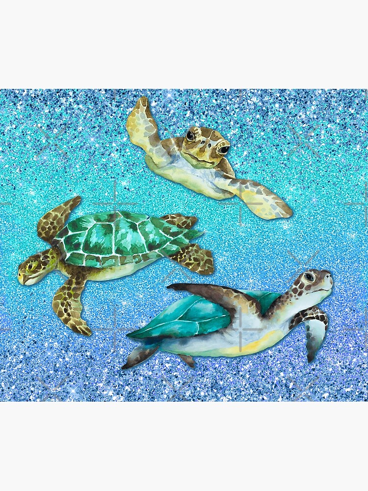 Two Sea Turtle in the Ocean, Diamond Painting