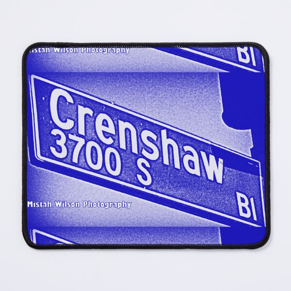 Item preview, Crenshaw Boulevard (Blue), Los Angeles, California by Mistah Wilson designed and sold by The Street Sign Store.