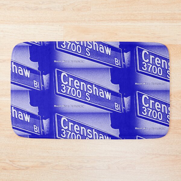 Item preview, Crenshaw Boulevard (Blue), Los Angeles, California by Mistah Wilson designed and sold by The Street Sign Store.
