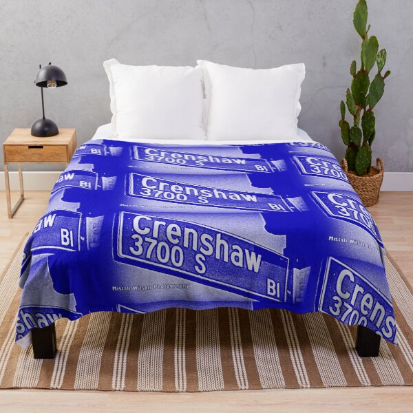 Item preview, Crenshaw Boulevard (Blue), Los Angeles, California by Mistah Wilson designed and sold by The Street Sign Store.