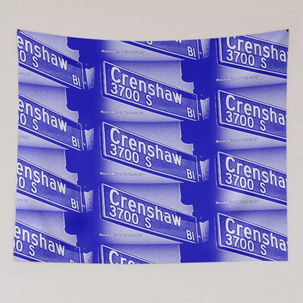 Item preview, Crenshaw Boulevard (Blue), Los Angeles, California by Mistah Wilson designed and sold by The Street Sign Store.