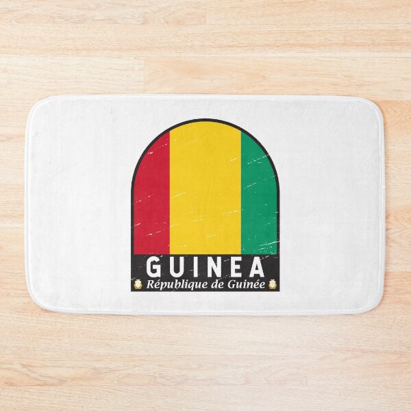 Item preview, Guinea Flag Emblem Distressed Vintage designed and sold by KrisSidDesigns.