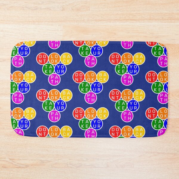 Item preview, Don't look back, take your path - Upside down circles Pyramid - Basic colors rainbow  designed and sold by RainbowWordLand.
