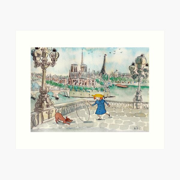 Item preview, Madeline Paris Watercolor designed and sold by elopez7228.