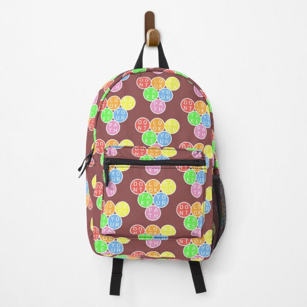 Item preview, Don't look back, take your path - Upside down circles Pyramid - Pastel colors rainbow  designed and sold by RainbowWordLand.