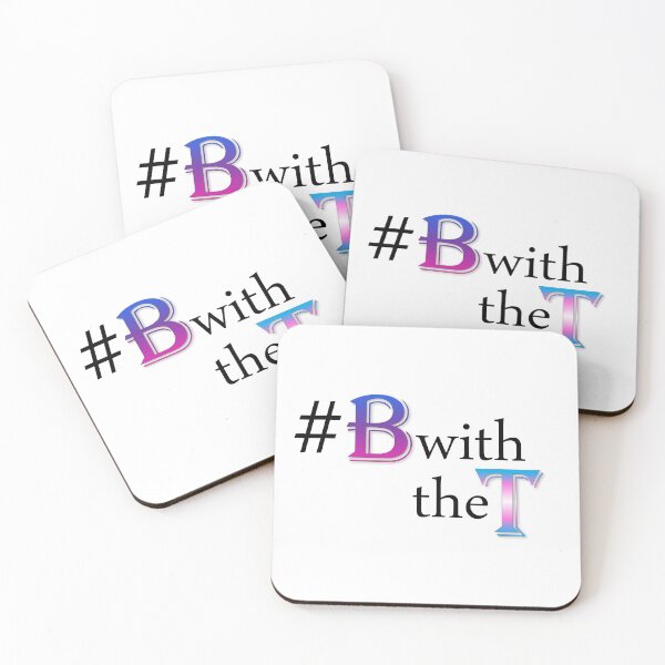 Item preview, #BwiththeT Bisexual Transgender Solidarity designed and sold by BitterbluePine.