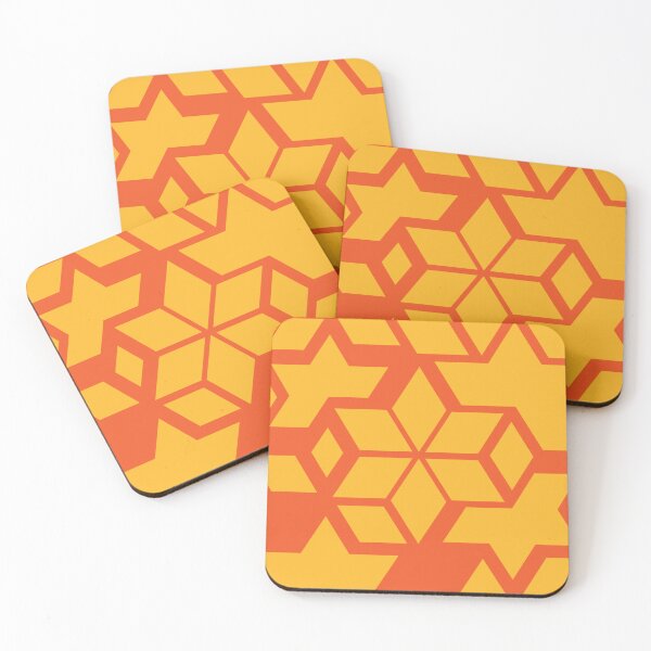 Item preview, Geometric star in orange  designed and sold by STG-Designs.