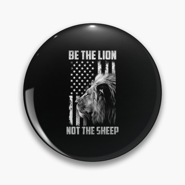 Item preview, Be The Lion Not The Sheep Patriotic Lions American Flag designed and sold by danielles79.