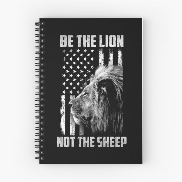 Item preview, Be The Lion Not The Sheep Patriotic Lions American Flag designed and sold by danielles79.