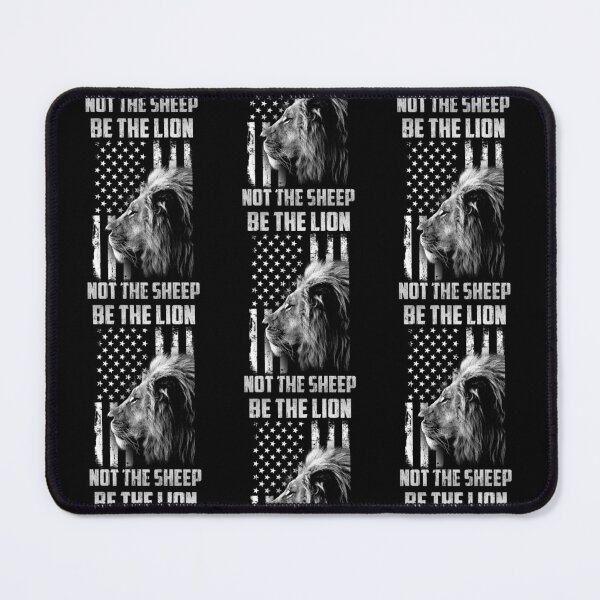 Item preview, Be The Lion Not The Sheep Patriotic Lions American Flag designed and sold by danielles79.