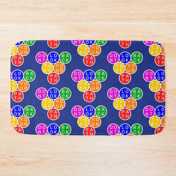 Item preview, Don't look back, take your path - Upside down circles Pyramid - Basic colors rainbow  - Violet to red designed and sold by RainbowWordLand.