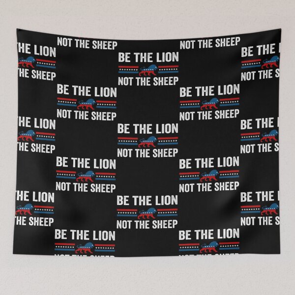 Item preview, Be The Lion Not The Sheep Patriotic Lions Usa Rights Freedom designed and sold by danielles79.