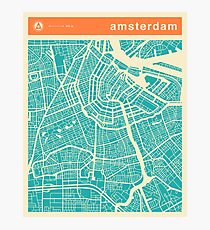 AMSTERDAM MAP Fotodruck
