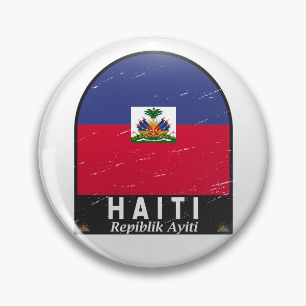 Item preview, Haiti Flag Emblem Distressed Vintage designed and sold by KrisSidDesigns.