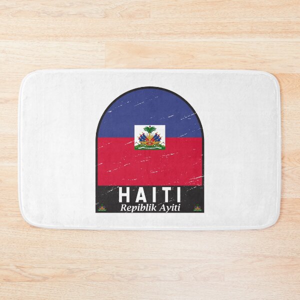 Item preview, Haiti Flag Emblem Distressed Vintage designed and sold by KrisSidDesigns.