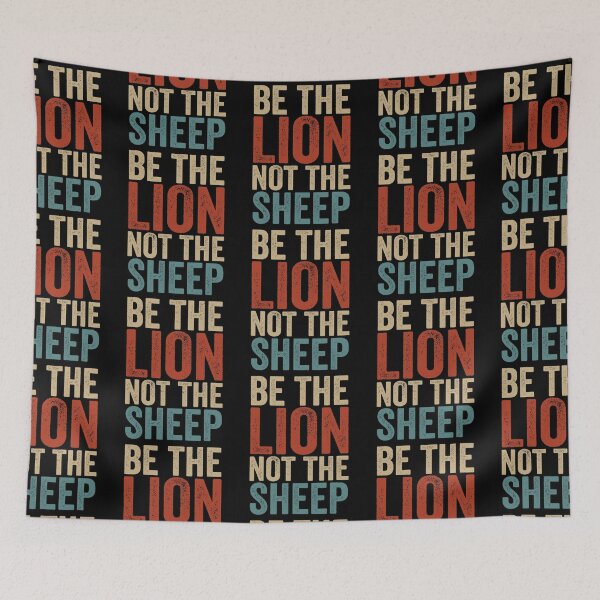 Item preview, Be The Lion Not The Sheep Vintage Mens Womens Girls Patriot designed and sold by danielles79.