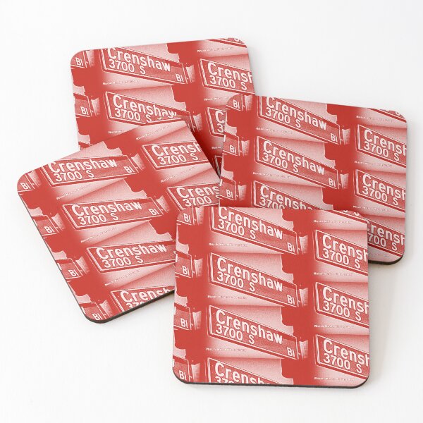 Item preview, Crenshaw Boulevard (Red), Los Angeles, California by Mistah Wilson designed and sold by The Street Sign Store.