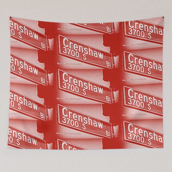 Item preview, Crenshaw Boulevard (Red), Los Angeles, California by Mistah Wilson designed and sold by The Street Sign Store.
