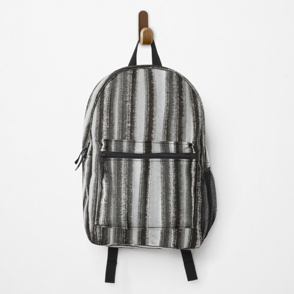 Item preview, Vertical black and gray distressed stripes - handpainted minimal designed and sold by patterncrow.