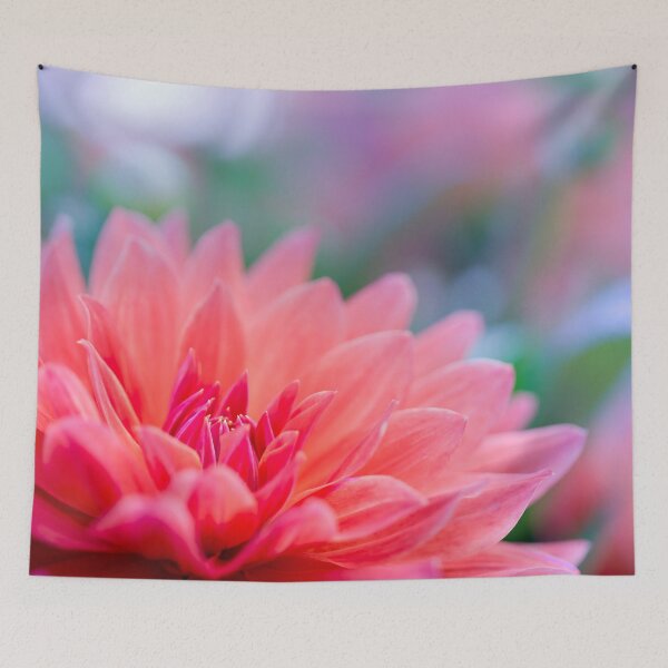 Item preview, Beautiful pinky orange Dahlia flower designed and sold by CyaniRose.