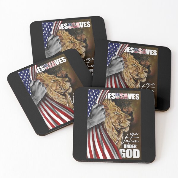 Item preview, Beautiful Lion And America Flag Jesus Christian designed and sold by danielles79.