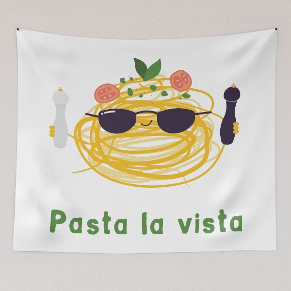 Item preview, Pasta la vista pun design designed and sold by high5doodle.