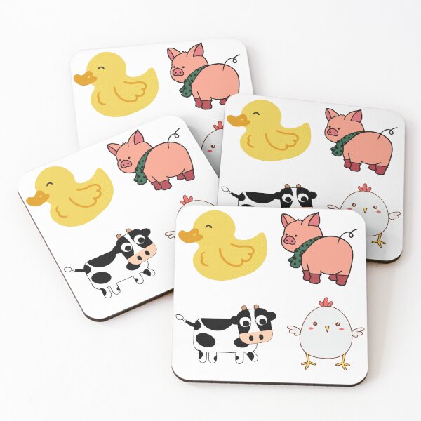 Item preview, Cartoon Farm Animals designed and sold by jennysselling.