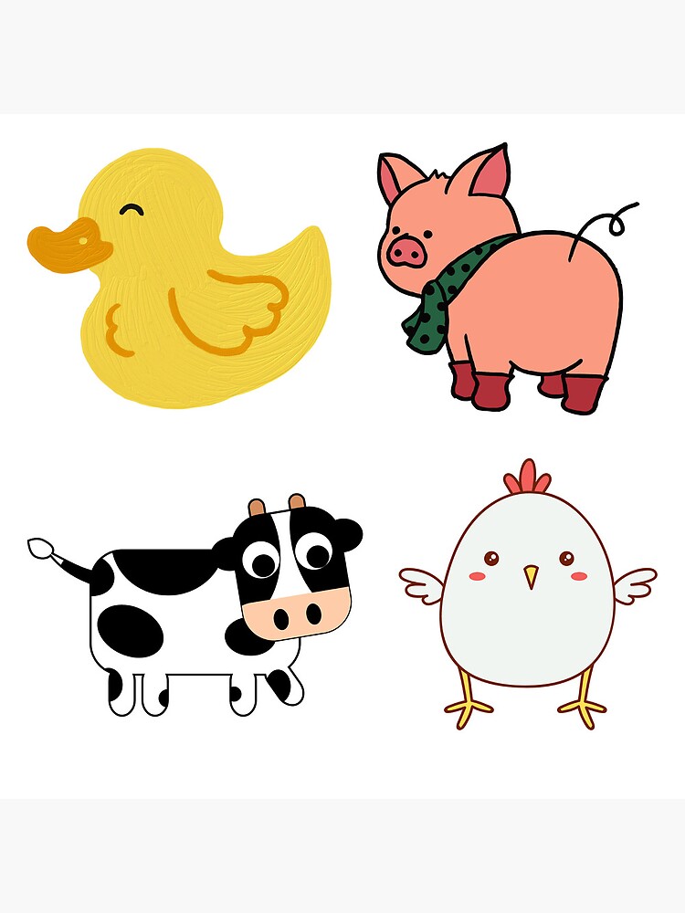 animales de granja animados