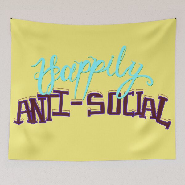 Item preview, Happily Anti-social  designed and sold by minniemorrisart.