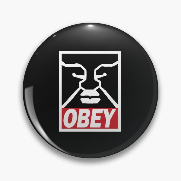 Item preview, OBEY STICKERFACE (BLACK) designed and sold by DanGhileArt.