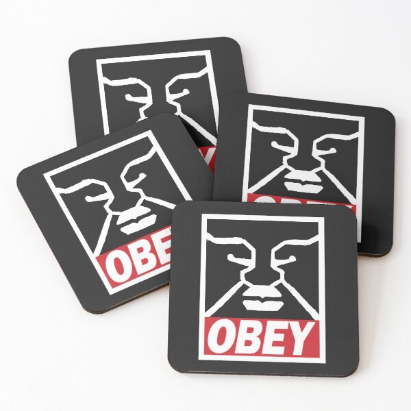 Item preview, OBEY STICKERFACE (BLACK) designed and sold by DanGhileArt.