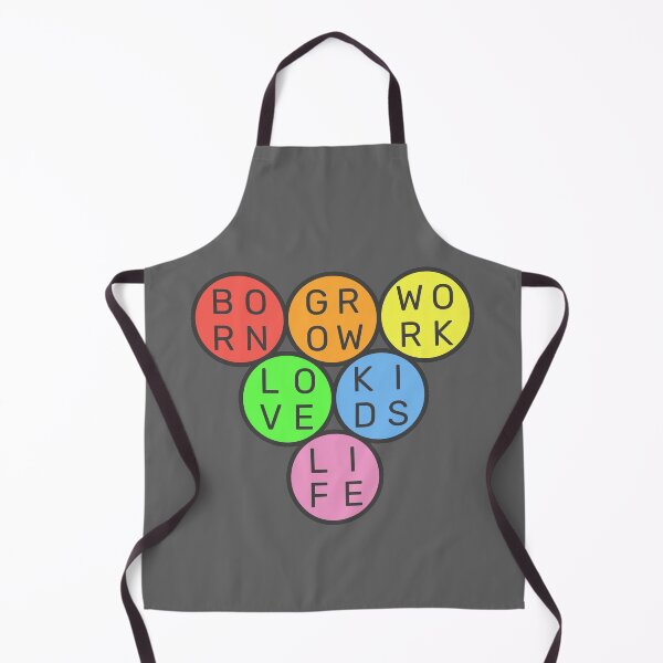 Item preview, Life Cycle Quote - Born Grow Work Love Kids - Upside down circles Pyramid - Pastel colors rainbow - Dark text designed and sold by RainbowWordLand.