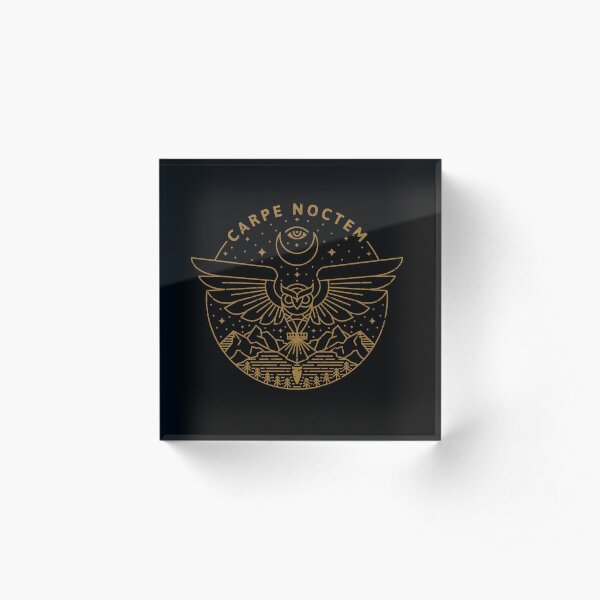 Carpe Noctem Acrylic Block
