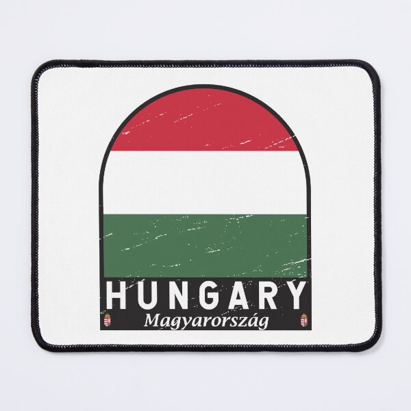 Item preview, Hungary Flag Emblem Distressed Vintage designed and sold by KrisSidDesigns.
